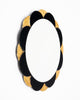 Gold and Black Petal Mirror