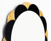 Gold and Black Petal Mirror