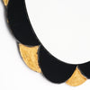 Gold and Black Petal Mirror