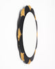 Gold and Black Petal Mirror