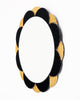 Gold and Black Petal Mirror