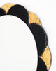 Gold and Black Petal Mirror