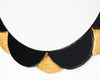 Gold and Black Petal Mirror