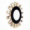 Glass Covered Vintage Sunburst Mirror