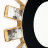 Glass Covered Vintage Sunburst Mirror