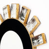 Glass Covered Vintage Sunburst Mirror