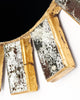 Glass Covered Vintage Sunburst Mirror