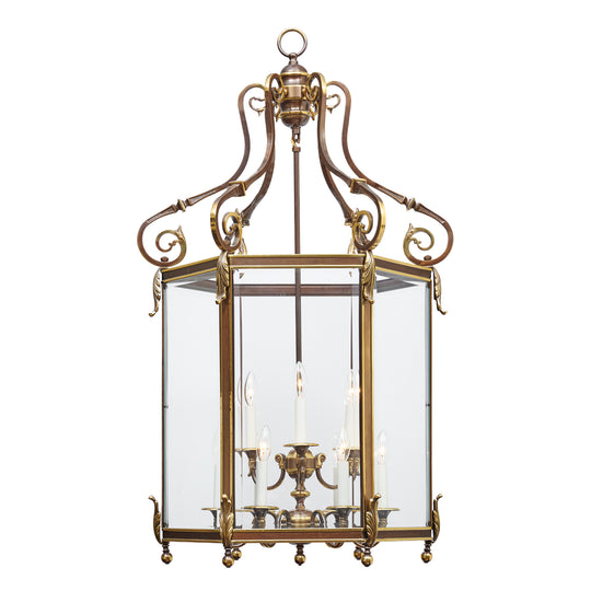 Neoclassic Brass French Lantern