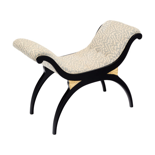 French Art Deco Curule Bench