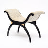 French Art Deco Curule Bench