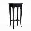 Petite French Ebonized Side Table