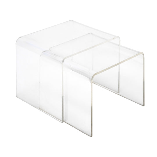 Mid-Century Lucite Waterfall Tables