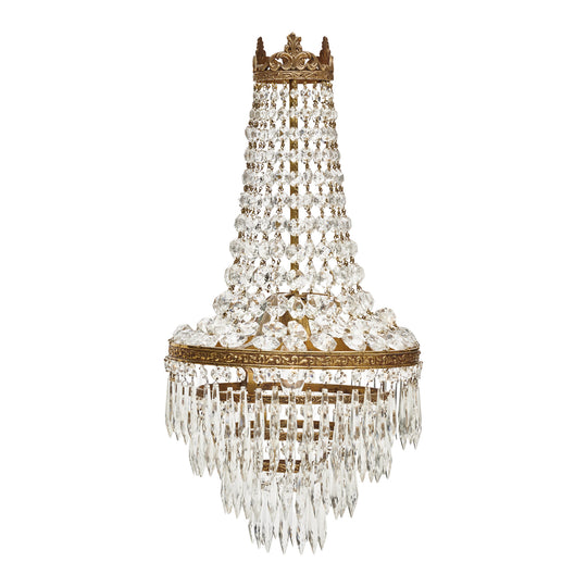 French Antique Crystal Chandelier