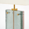 Single Murano Glass Blue and Pink Slab Lamp