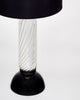 Murano Mercury Glass Spiral Lamps, In Stock