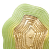Murano Glass Green and Gold “Macchie” Sconces