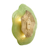 Murano Glass Green and Gold “Macchie” Sconces