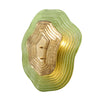 Murano Glass Green and Gold “Macchie” Sconces