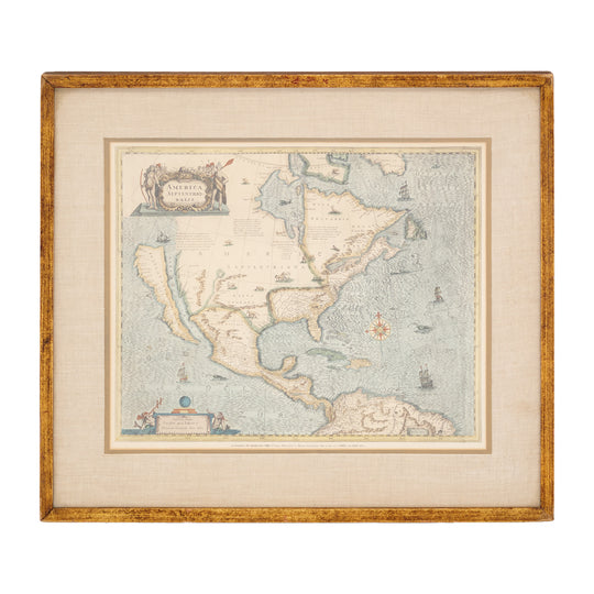 Vintage Map of North America