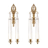 Pair of French Empire Period Brass Candle Sconces