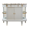 Louis XVI Style Painted Demilune Buffet