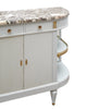 Louis XVI Style Painted Demilune Buffet