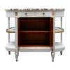 Louis XVI Style Painted Demilune Buffet