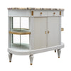 Louis XVI Style Painted Demilune Buffet
