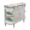 Louis XVI Style Painted Demilune Buffet