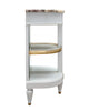 Louis XVI Style Painted Demilune Buffet