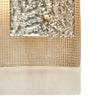 Murano Glass Layered Silver Leaf Sconces