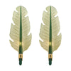 Murano Glass Green Leaf Sconces