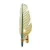 Murano Glass Green Leaf Sconces