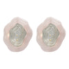 Murano Glass Pink and Silver “Macchie” Sconces, In Stock