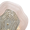 Murano Glass Pink and Silver “Macchie” Sconces, In Stock