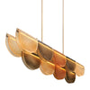 Murano Glass Amber “Onda” Chandelier