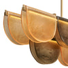 Murano Glass Amber “Onda” Chandelier