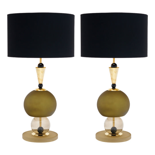 Murano Glass Sottsass Style Lamps, In Stock