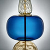 Murano Glass Blue Sottsass Style Lamps, In Stock