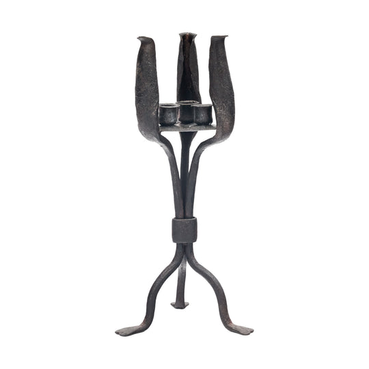 Diego Giacometti Style Iron Candlestick
