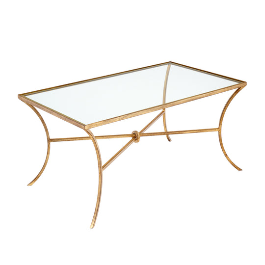 Brass Vintage French Coffee Table