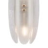 Paneled White Murano Glass Sconces, In Stock