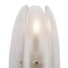 Paneled White Murano Glass Sconces, In Stock