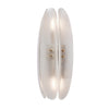 Paneled White Murano Glass Sconces, In Stock