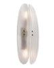 Paneled White Murano Glass Sconces, In Stock