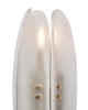 Paneled White Murano Glass Sconces, In Stock