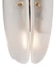 Paneled White Murano Glass Sconces, In Stock