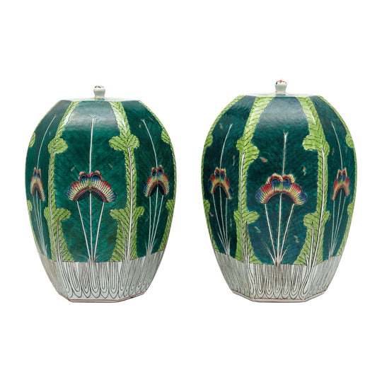 Art Deco French Vietnamese Jars