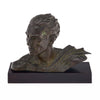 French Vintage Bronze Jean Mermoz Bust by Charles Ruchot