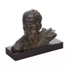 French Vintage Bronze Jean Mermoz Bust by Charles Ruchot